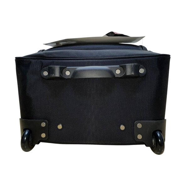 Ciao Unisex Black Nylon Under-The-Seat Spacious Rolling Travel Case - Picture 5 of 14